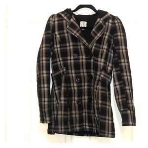 Roxy plaid flannel jacket